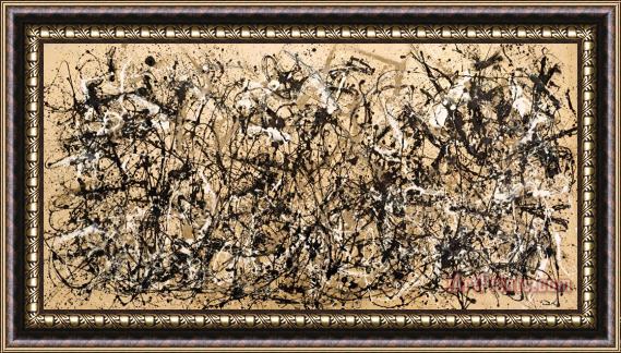 Jackson Pollock Autumn Rhythm Framed Painting