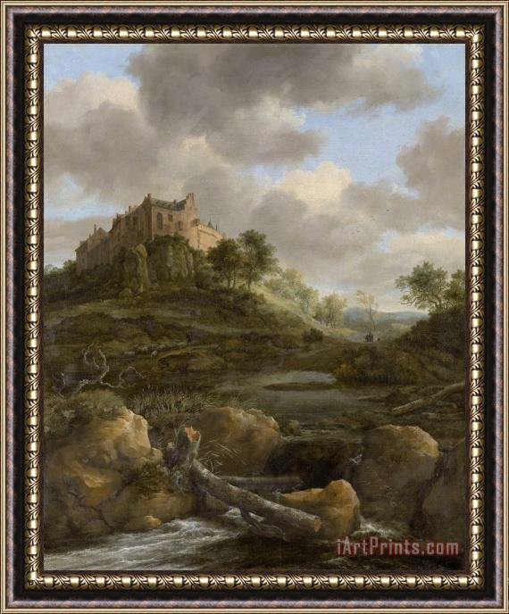 Jacob Isaacksz. Van Ruisdael Bentheim Castle Framed Print