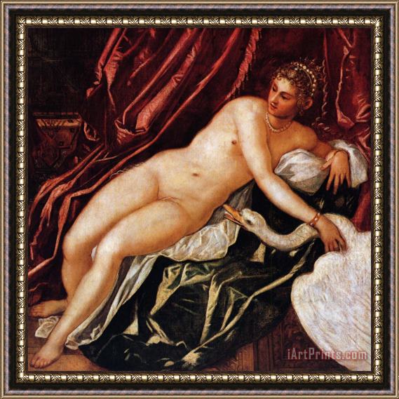 Jacopo Robusti Tintoretto Leda And The Swan Framed Painting