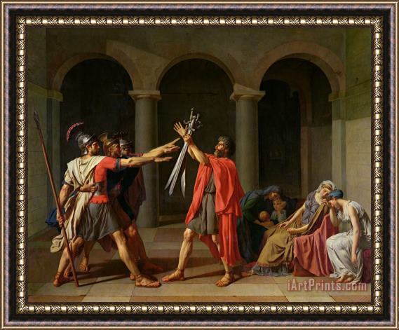 Jacques Louis David The Oath of Horatii Framed Print
