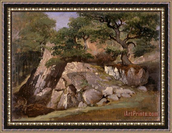 James Arthur O'Connor A View of The Valley of Rocks Near Mittlach (alsace) Framed Painting
