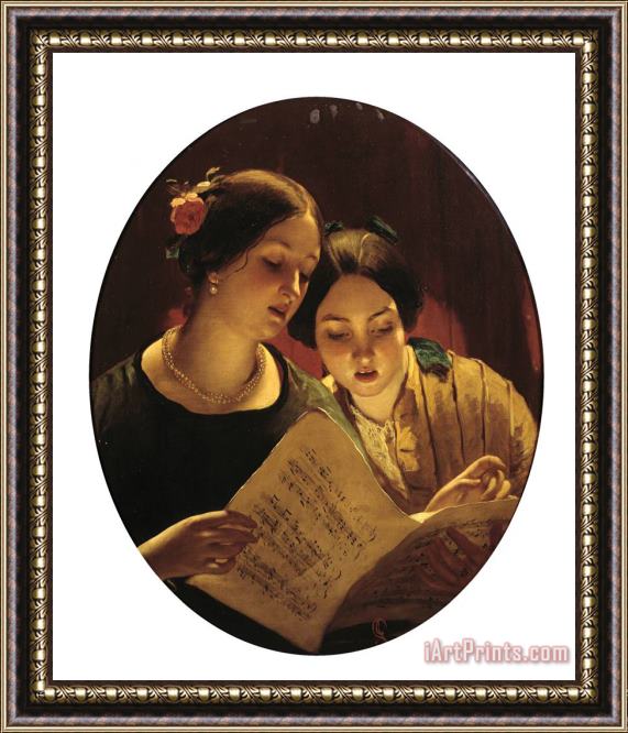 James Sant The Duet Framed Painting