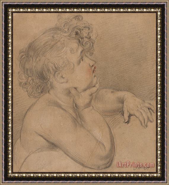 James Ward Study From Nature, One of The Children of Charity for The Large Picture of The Waterloo Allegory Framed Print