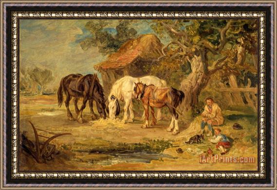 James Ward The Midday Meal Framed Painting