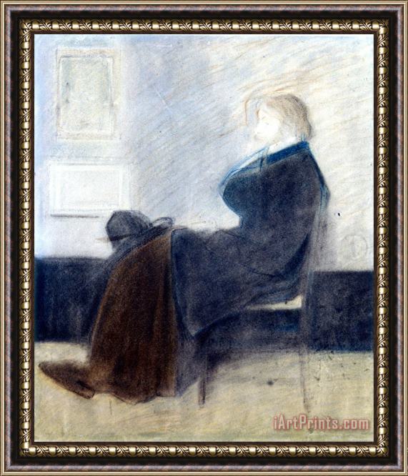 James Whistler Study of Thomas Carlyle Framed Painting