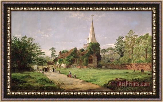 Jasper Francis Cropsey Stoke Poges Church Framed Print