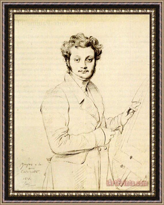 Jean Auguste Dominique Ingres Luigi Calamatta Framed Print