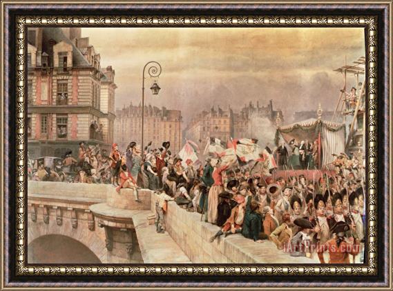 Jean Baptiste Edouard Detaille The Departure of the Volunteers 1792 Framed Painting