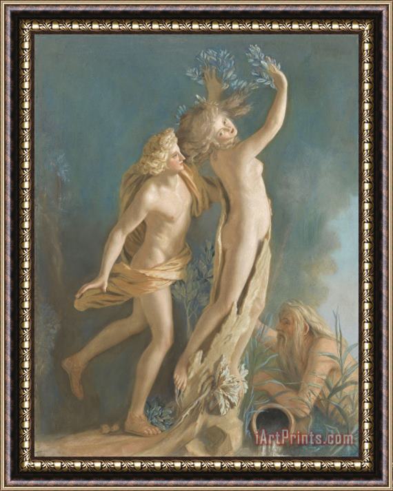 Jean-Etienne Liotard Apollo En Daphne, Naar Het Beeld Van Gianlorenzo Bernini in De Borghese Verzameling Te Rome Framed Print