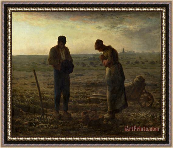 Jean-Francois Millet The Angelus Framed Painting
