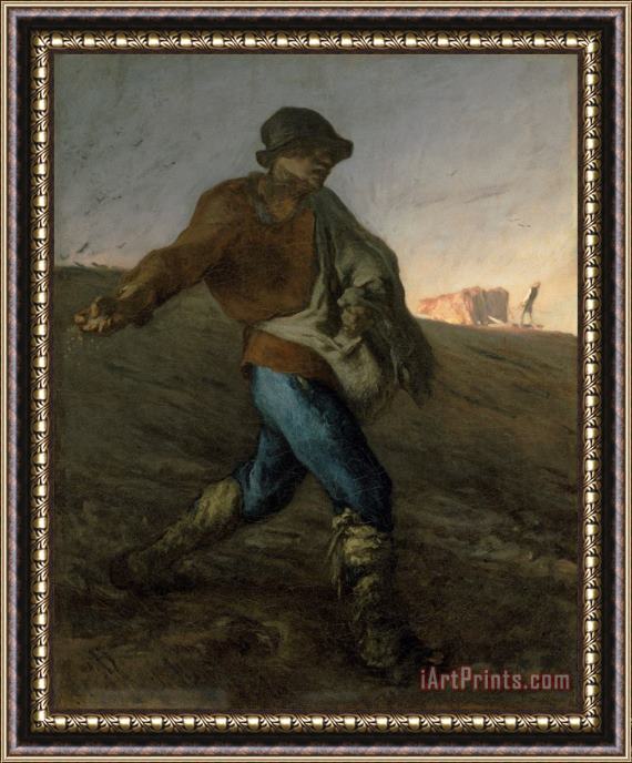 Jean-Francois Millet The Sower Framed Painting