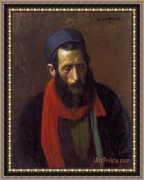 Jean Leon Gerome Portrait D'un Juif Framed Print