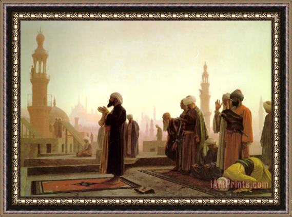 Jean Leon Gerome Prayer in Cairo Framed Painting