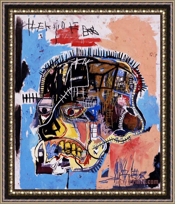 Jean-michel Basquiat Head Framed Print