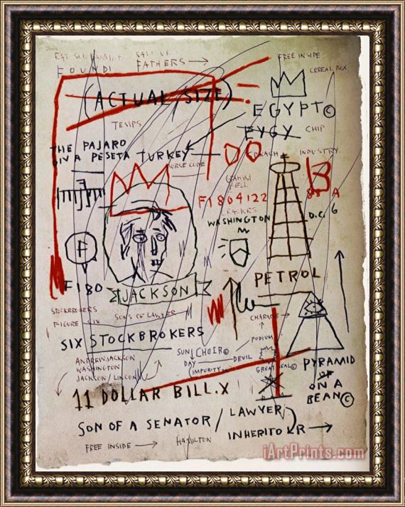 Jean-michel Basquiat Jackson Framed Print