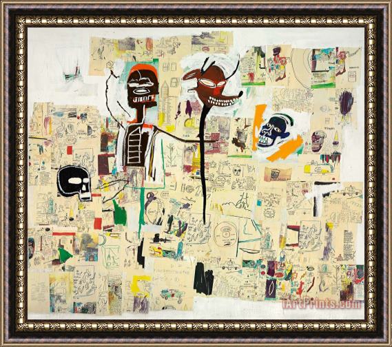 Jean-michel Basquiat Peter And The Wolf, 1985 Framed Print