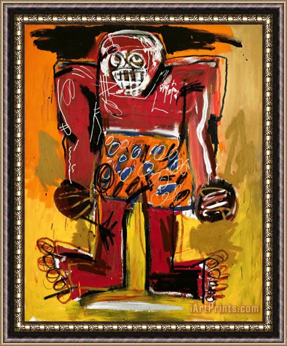 Jean-michel Basquiat Sugar Ray Robinson, 1982 Framed Print