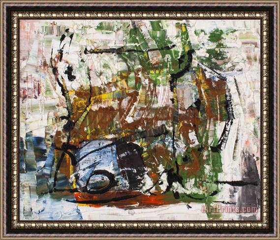 Jean-paul Riopelle Composition, 1964 Framed Painting