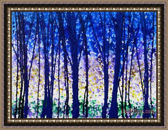 Jerome Lawrence Trees at Twilight V Framed Painting