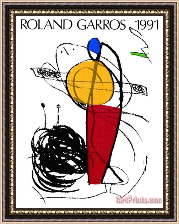 Joan Miro Roland Garros Framed Print