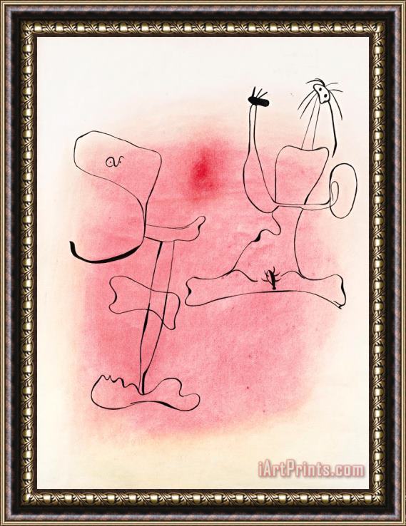 Joan Miro Sans Titre Framed Print