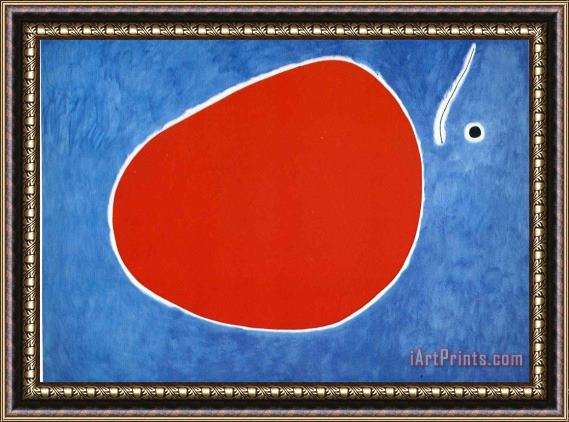 Joan Miro The Flight of The Dragonfly in Front of The Sun Framed Print