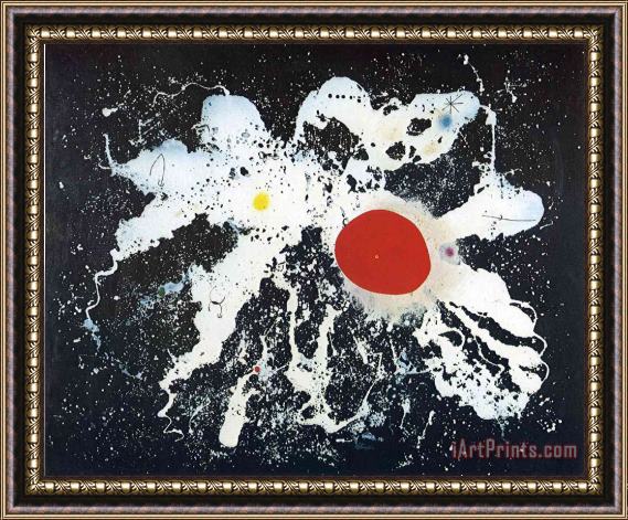 Joan Miro The Red Disk Framed Print