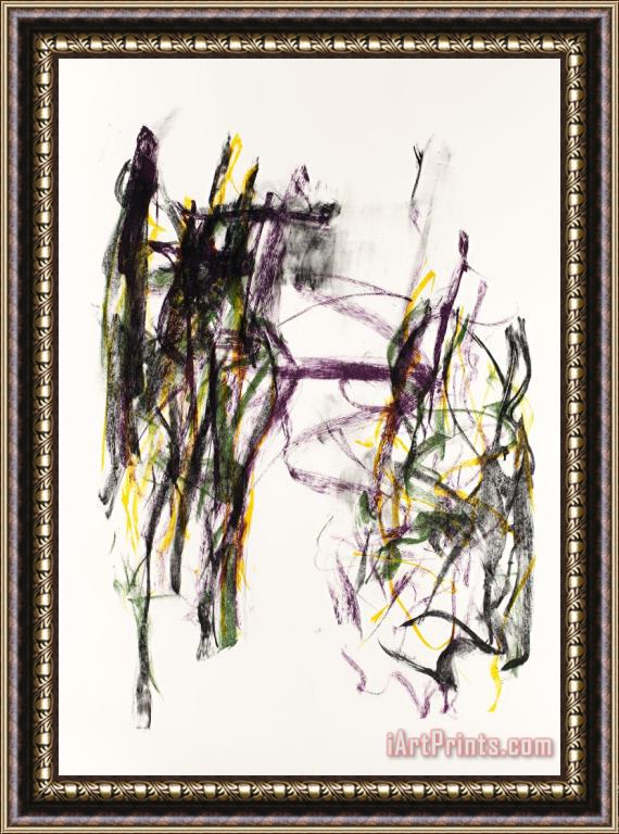 Joan Mitchell Trees II (on 2 Sheets), 1992 Framed Painting