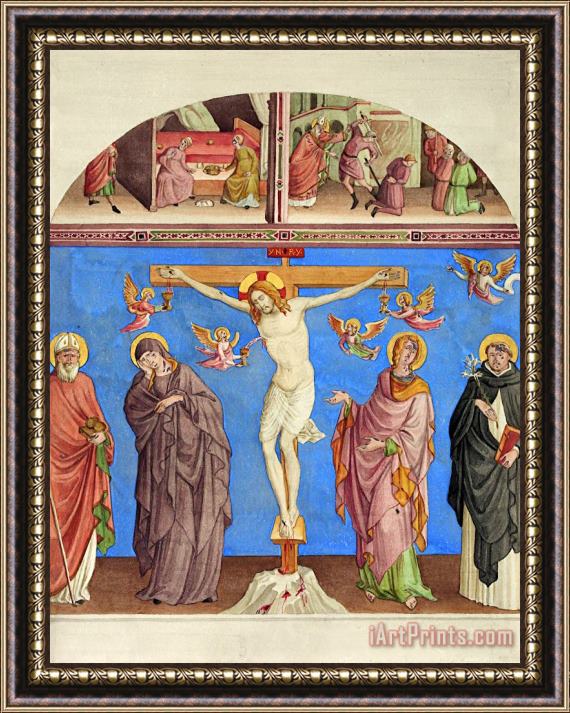 Johann Anton Ramboux Christ on The Cross in The Church of S. Domenico in Arezzo Framed Print
