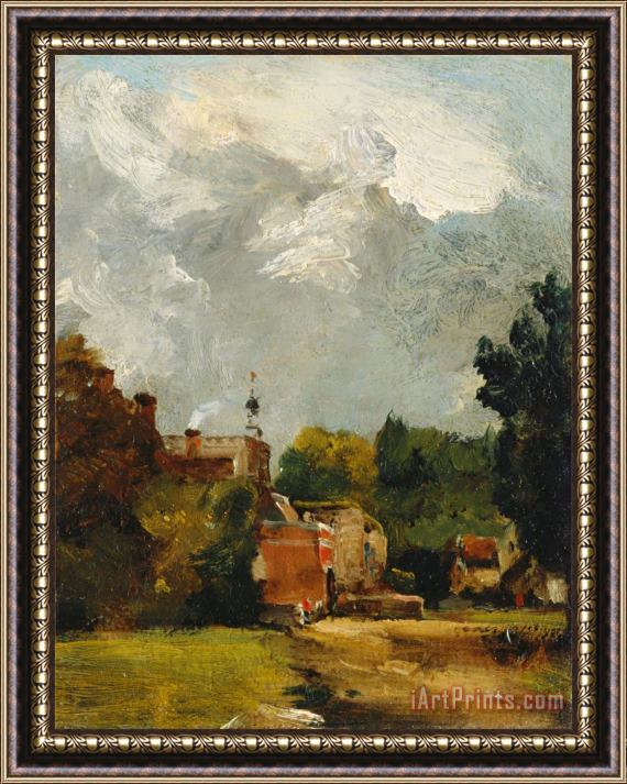 John Constable East Bergholt Church Framed Painting