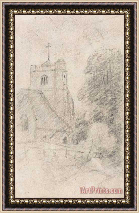 John Constable Leatherhead Church, Near Epsom, From The Northeast Framed Painting