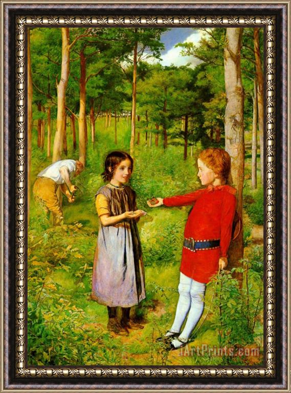 John Everett Millais The Woodman's Daughter Framed Painting