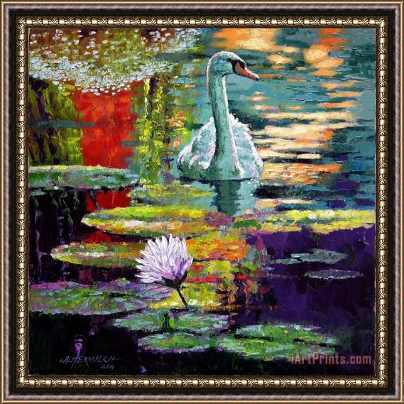 John Lautermilch Evening Reflections Framed Painting
