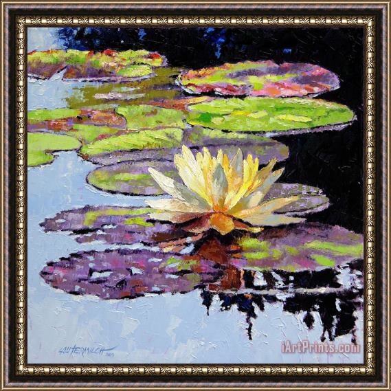 John Lautermilch Floating Gold Framed Painting