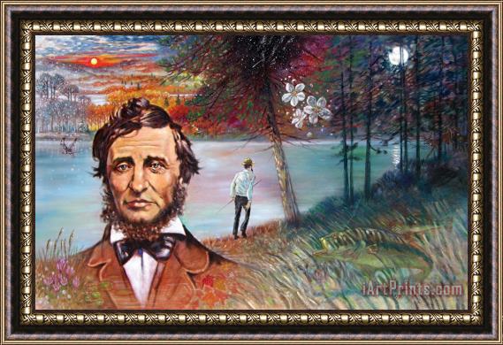 John Lautermilch Henry David Thoreau Framed Painting