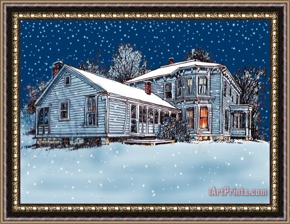 John Lautermilch Old Country Home Framed Print