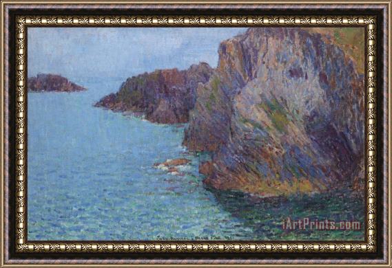 John Peter Russell La Pointe De Morestil Par Mer Calme (calm Sea at Morestil Point) Framed Print