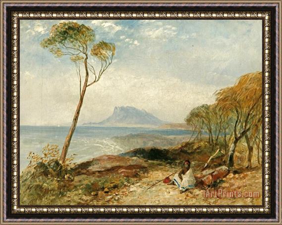 John Skinner Prout Maria Island From Little Swanport, Van Diemen's Land Framed Painting