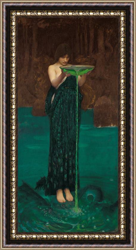 John William Waterhouse Circe Invidiosa Framed Painting