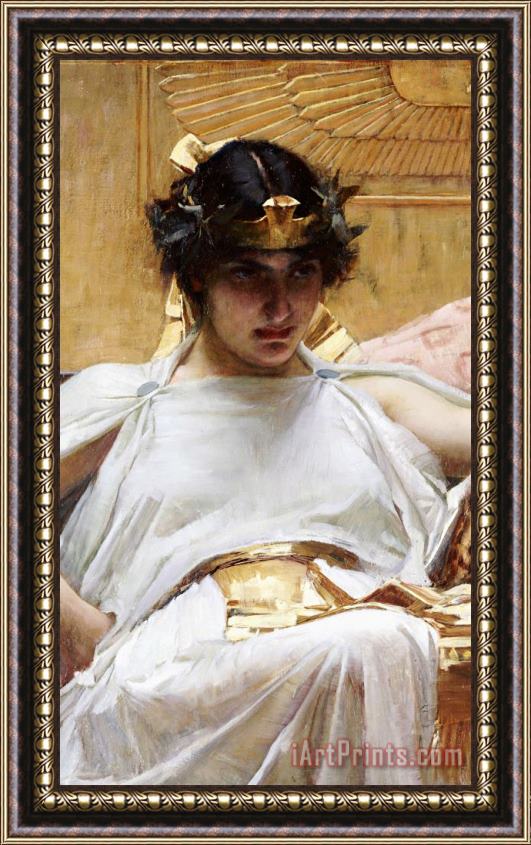 John William Waterhouse Cleopatra Framed Print