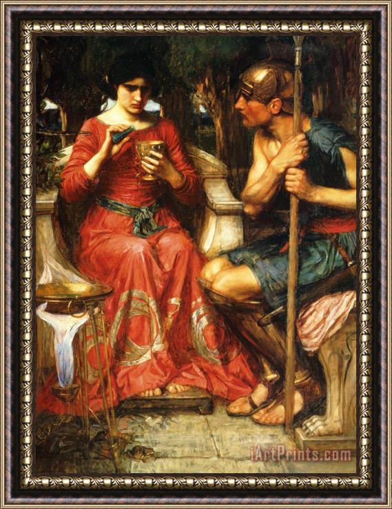 John William Waterhouse Jason And Medea Framed Painting