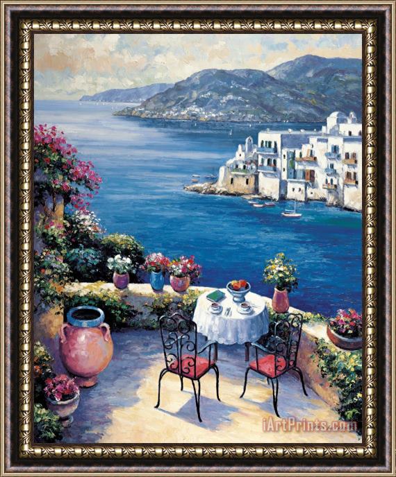 John Zaccheo Aegean Vista Framed Print