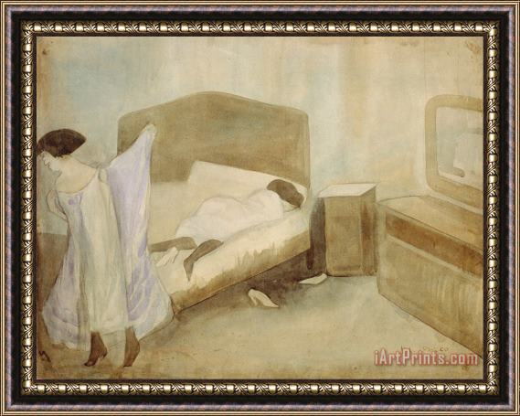 Jose Clemente Orozco The Bedroom Framed Print