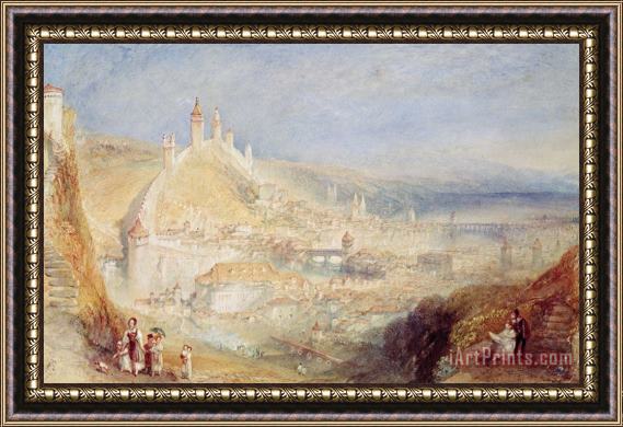 Joseph Mallord William Turner Lucerne from the Walls Framed Print