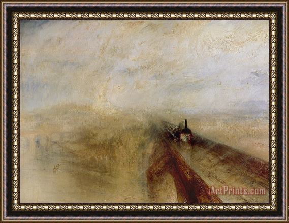 Joseph Mallord William Turner Rain Steam and Speed Framed Painting