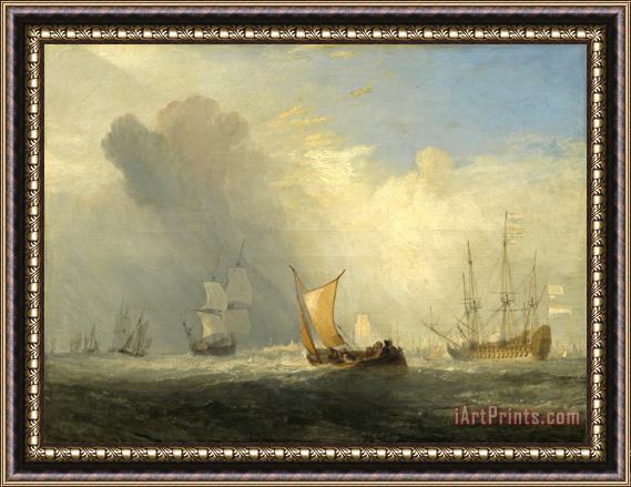 Joseph Mallord William Turner Rotterdam Ferry Boat Framed Painting