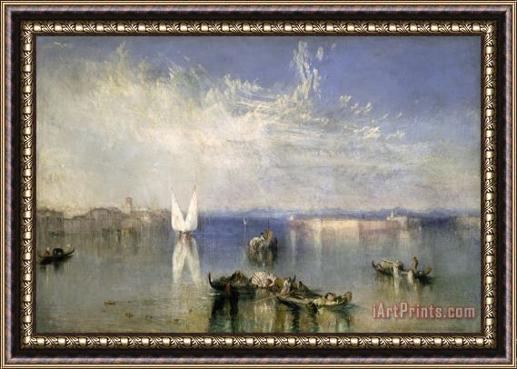 Joseph Mallord William Turner The Campo Santo, Venice Framed Painting