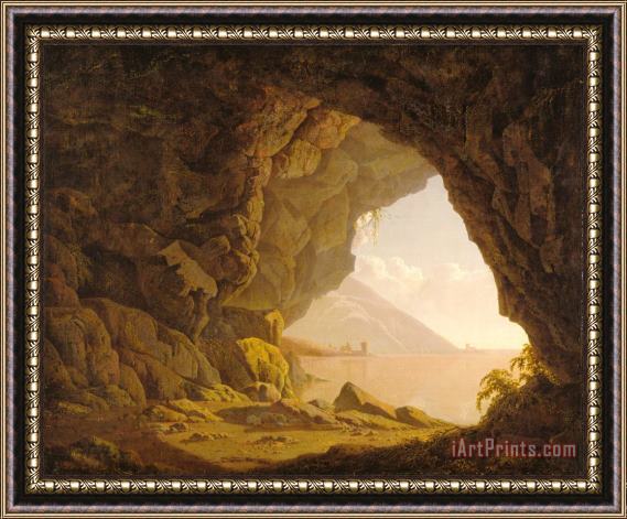 Joseph Wright  Cavern, Near Naples Framed Painting