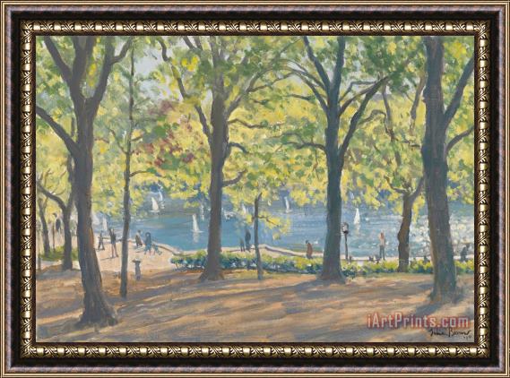 Julian Barrow Central Park New York Framed Painting