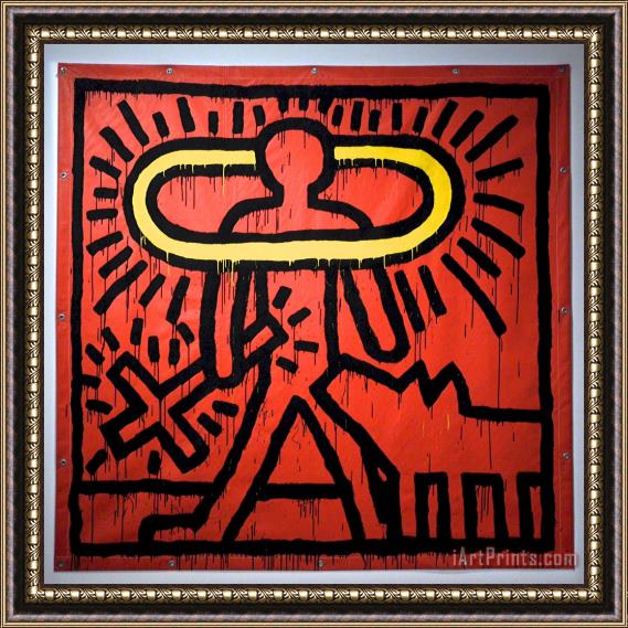 Keith Haring Pop Shop 2 Framed Painting